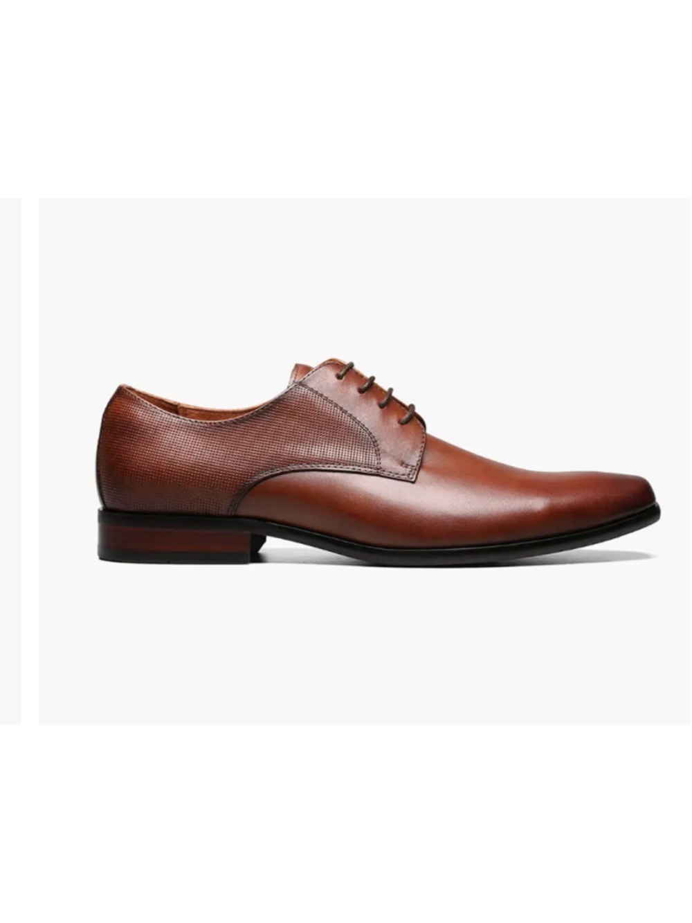 Florsheim Postino Plain Toe Oxford Cognac Leather Dress Shoes 11898-221 size 10D